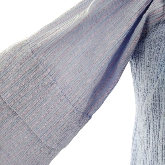 Lucky Brand 3/4 sleeve top in periwinkle small - Picture 4 of 11